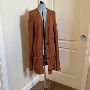 Abercrombie and Fitch brown oversized cardigan